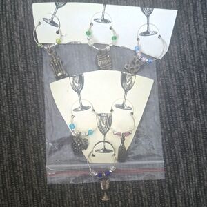 Colorful Wine Glass Charms‎ Set